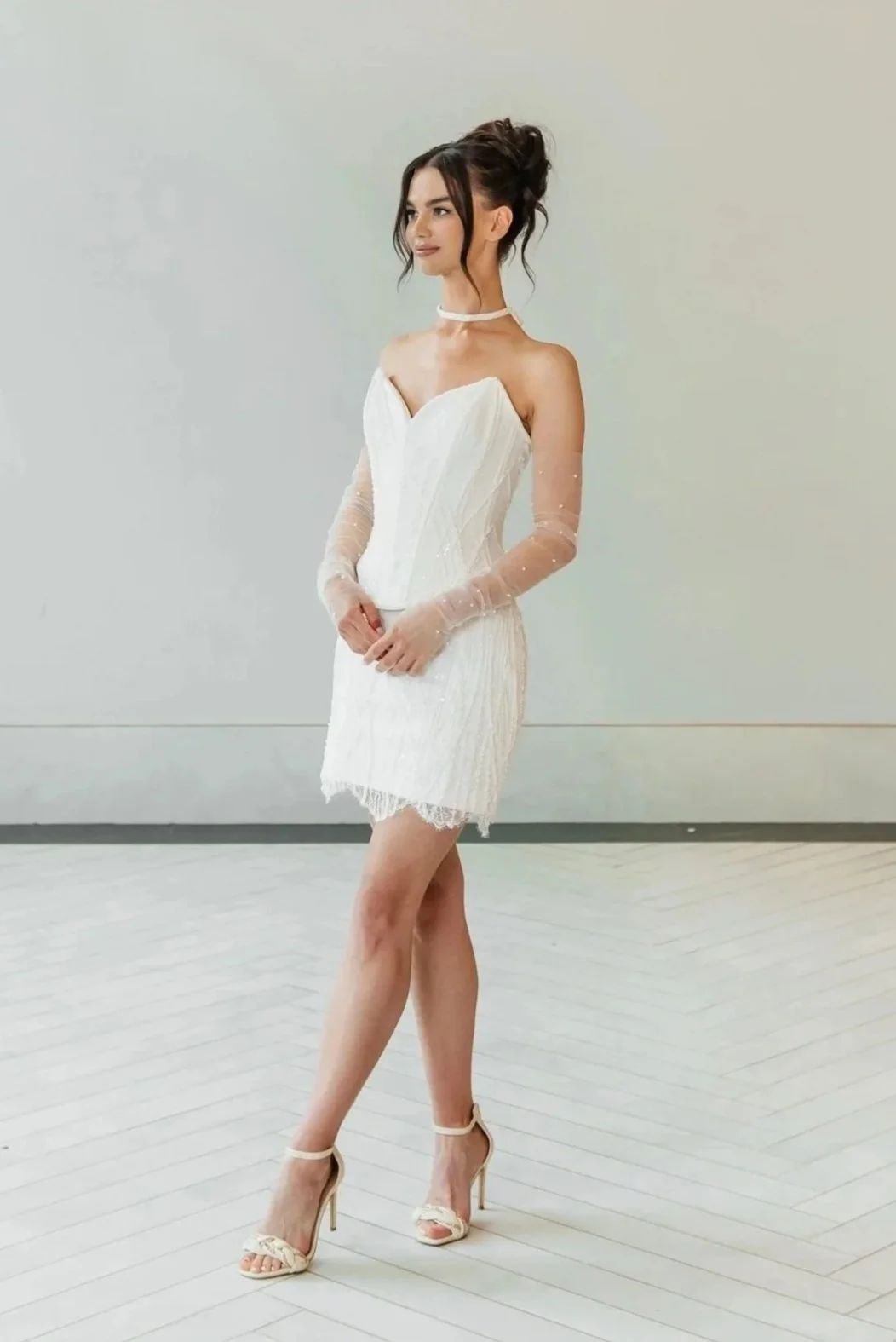 Sculpted Pearl dress by XANA Couture